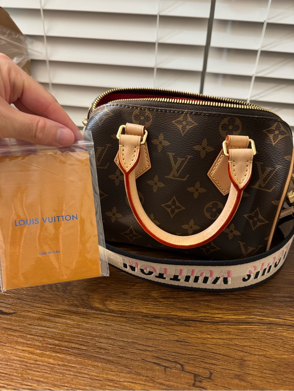 NEW Louis Vuitton Speedy 20 Monogram Canvas Bandouliere Bag LV Nano Crossbody - Picture 2 of 16